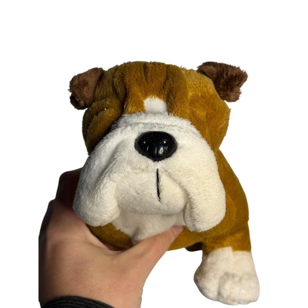 Webkinz Ganz Bulldog HM126 Plush Animal‎ Brow/White Stuffed Dog NO CODE Retired